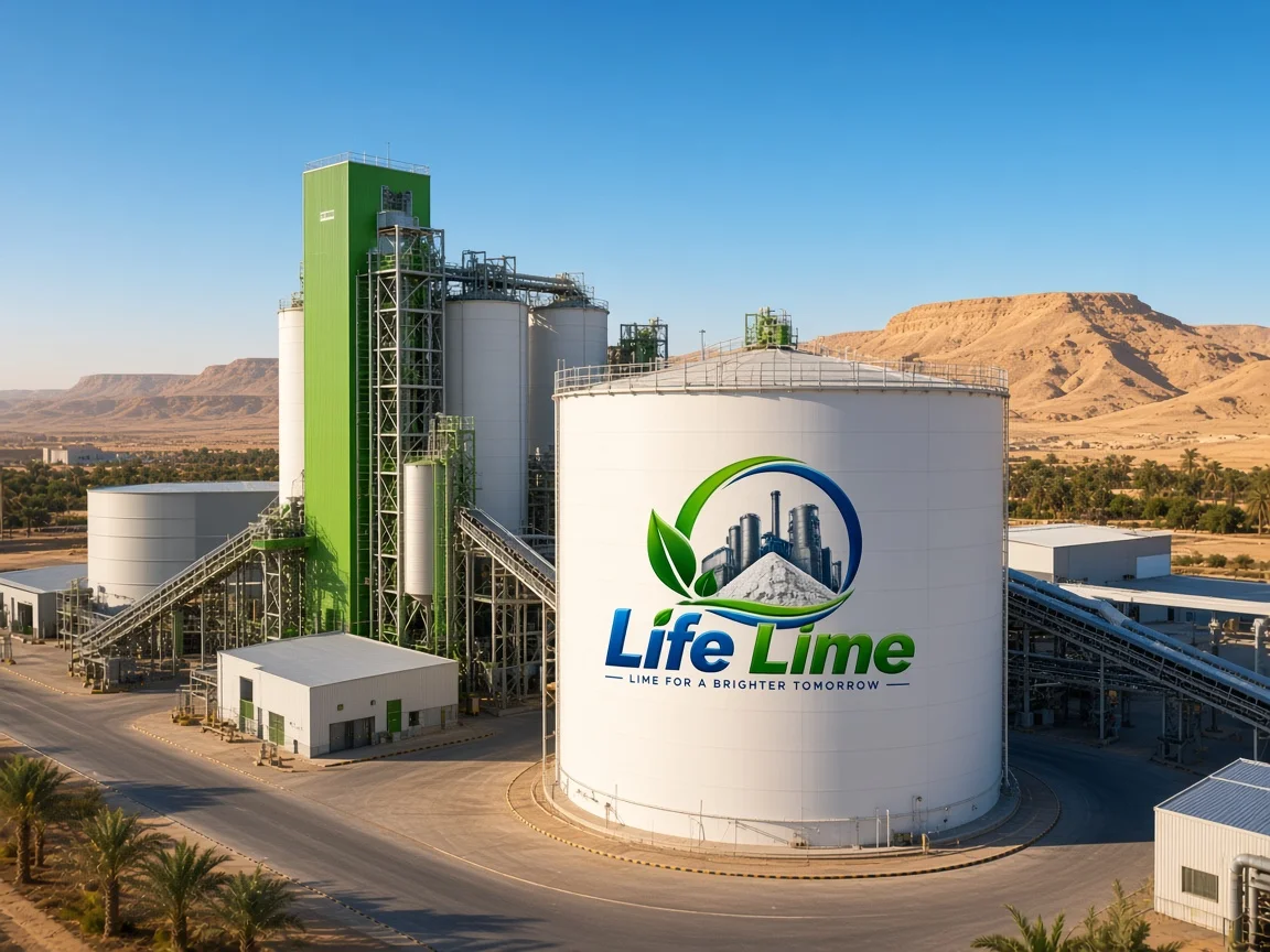 Life Lime factory in Industrial Minya